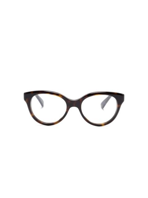 tortoiseshell round-frame glasses