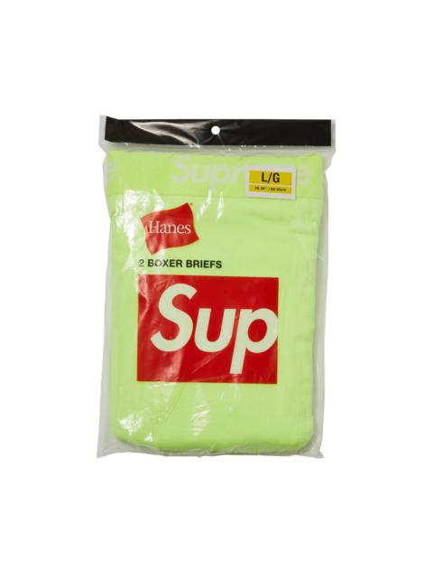 Supreme x Hanes Boxer Briefs (2 Pack) 'Fluorescent Yellow'