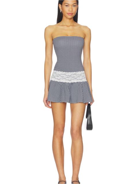 Frankies Bikinis Mirage Cotton Jersey Mini Dress