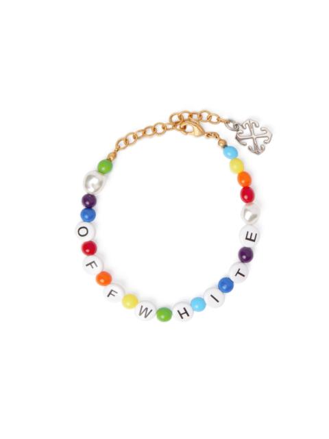 Off-White Multicolor Beads Bracelet