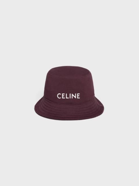 Celine bucket hat in cotton fleece