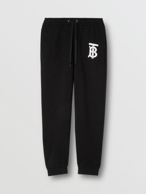 Burberry Monogram Motif Cotton Jogging Pants