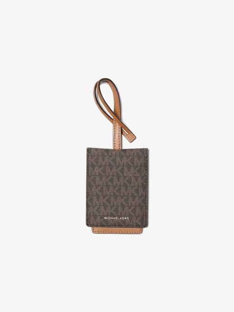 MICHAEL KORS Jet Set Signature Logo Luggage Tag