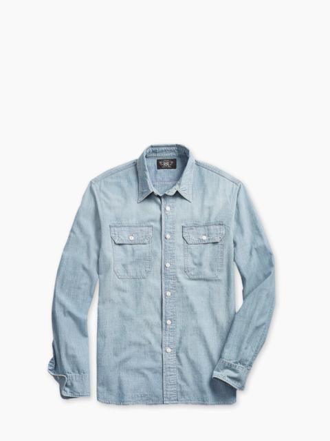 RRL by Ralph Lauren RRL ILLINOIS WORK SHIRT CHAMBRAY INDIGO