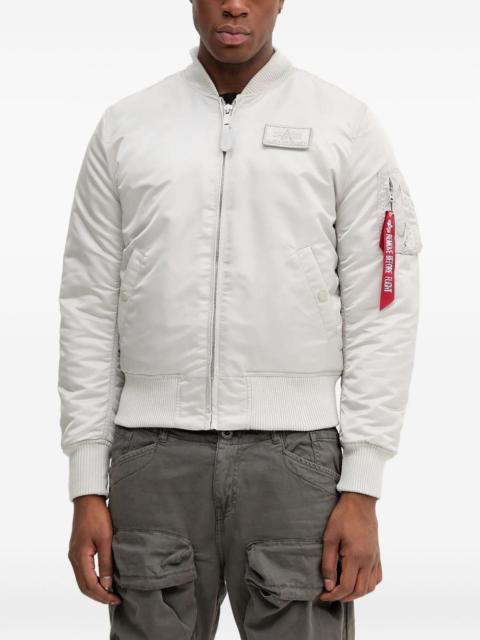 ALPHA INDUSTRIES MA-1 back-print hooded bomber jacket