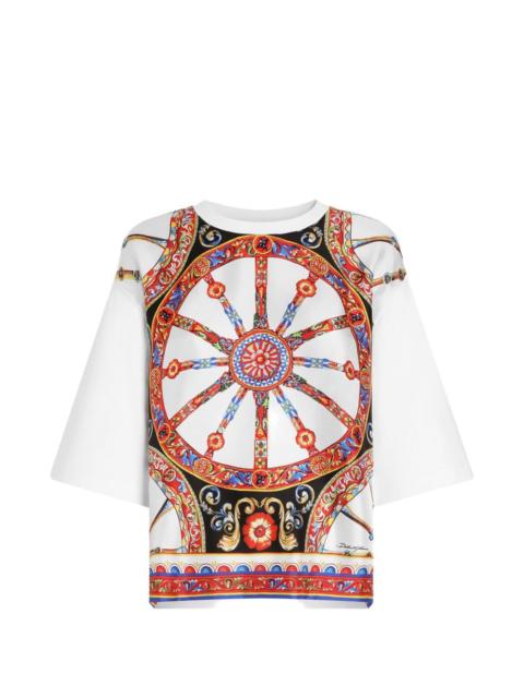 Dolce & Gabbana Carretto-print jersey T-shirt