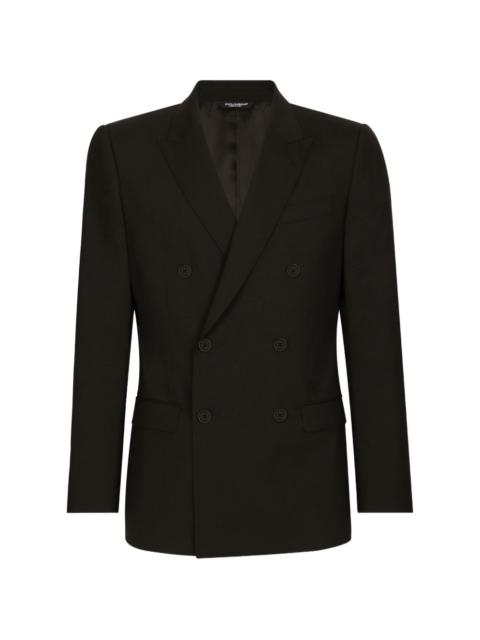 Dolce & Gabbana Double-breasted stretch wool Martini-fit suit