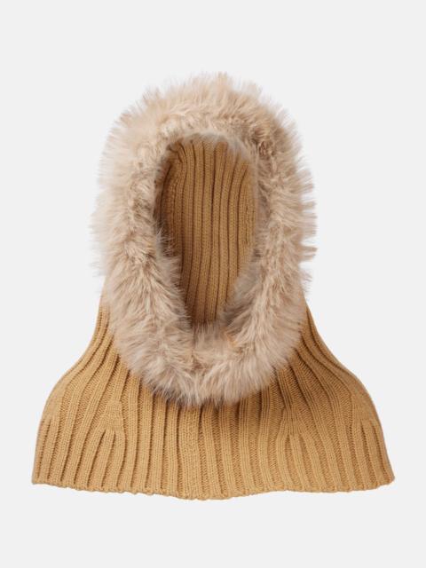 GOLDBERGH Naomi faux fur-trimmed hood