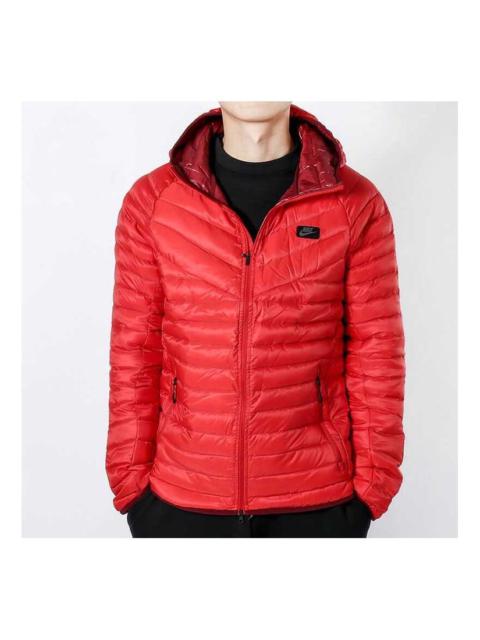 Nike Nike 스포츠 스테이 따뜻한 후드 다운 재킷 레드 693534-657