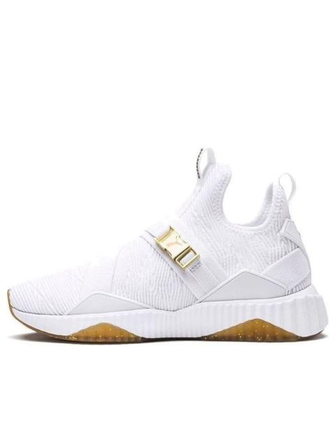 PUMA (WMNS) PUMA Defy Varsity Mid 'White Metallic Gold' 191667-02