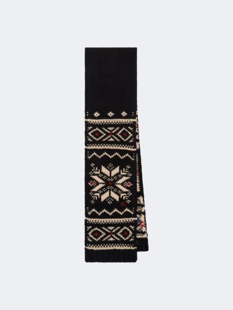 Polo Ralph Lauren Wool, cotton, and linen-blend scarf