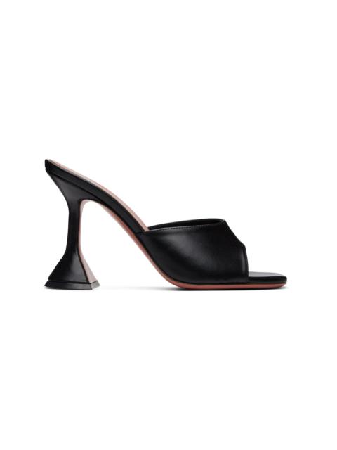 Amina Muaddi Black Lupita Slipper 95 Heeled Sandals