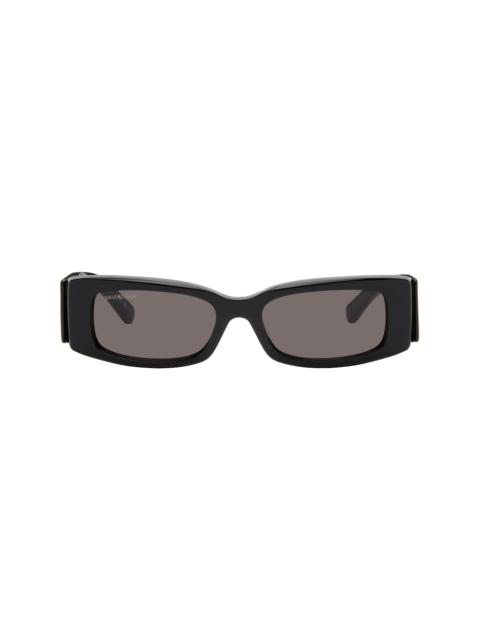 BALENCIAGA Black Rectangular Sunglasses