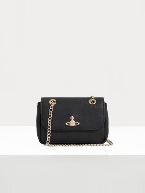 Vivienne Westwood SAFFIANO SMALL PURSE WITH CHAIN