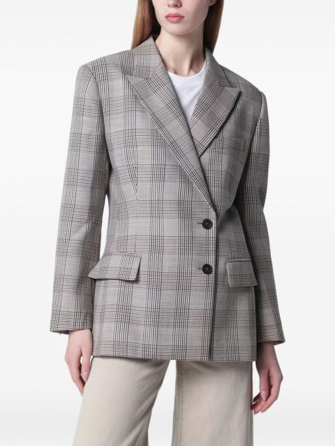 ANINE BING Aretha plaid blazer