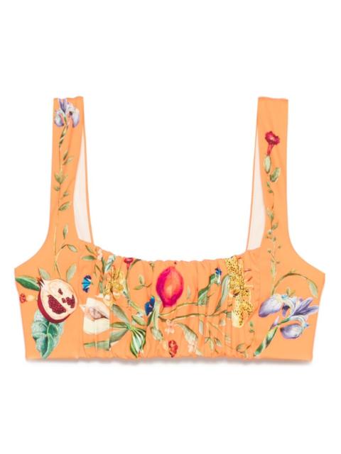 ALÉMAIS Flores bikini top