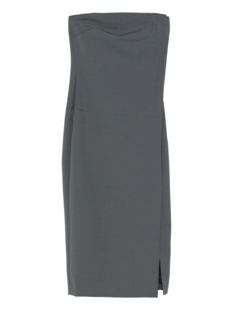 entire studios strapless midi dress