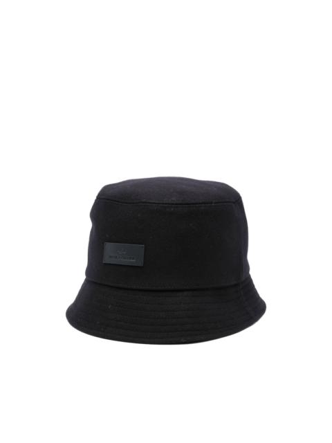 Paul & Shark logo-plaque bucket hat