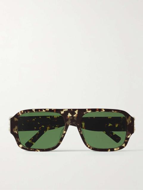 Givenchy D-Frame Gold-Tone and Tortoiseshell Acetate Sunglasses