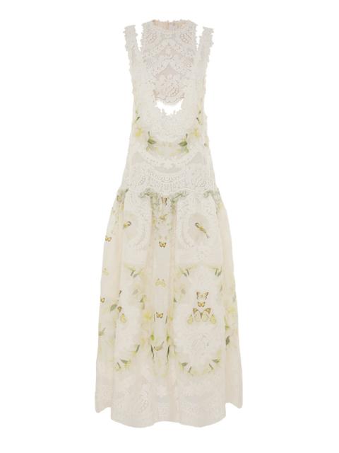 HARMONY LACE PATCH GOWN