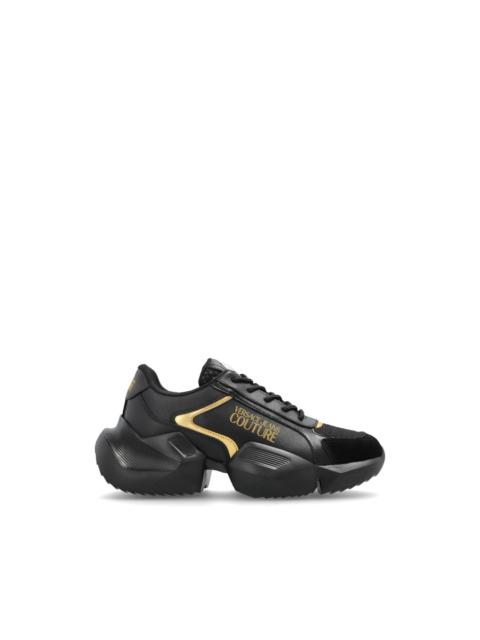 VERSACE JEANS COUTURE leather panelled sneakers