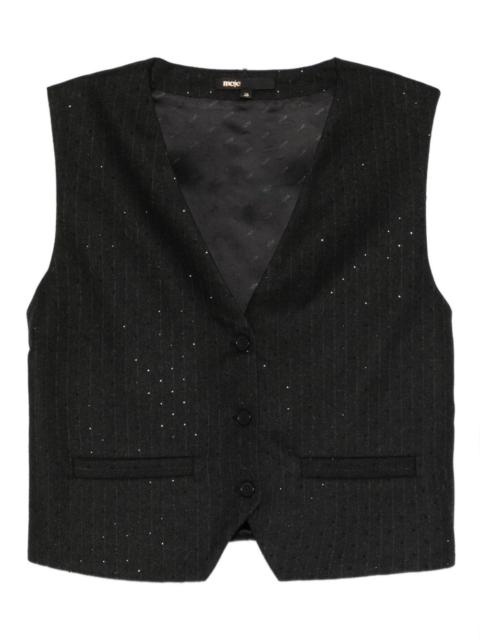 maje buttoned vest