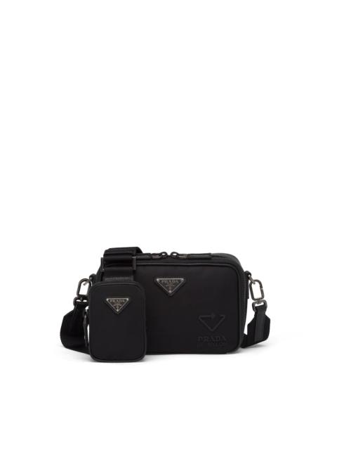 Prada Prada Brique Re-Nylon and Saffiano leather bag