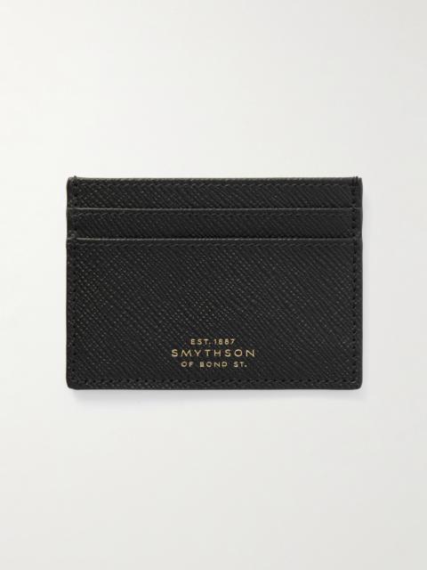 Smythson Panama Cross-Grain Leather Cardholder