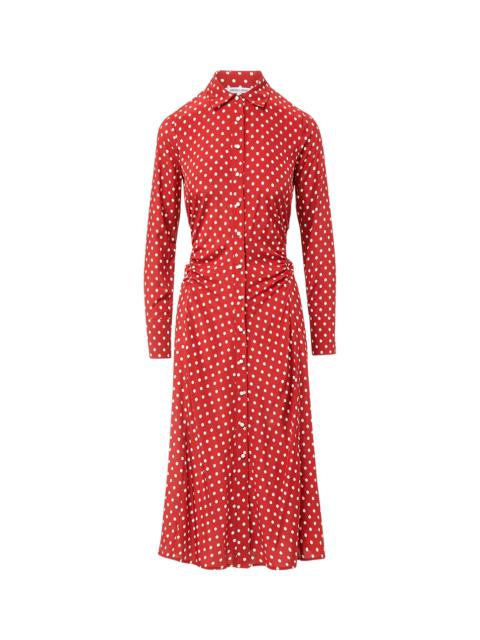 VERONICA BEARD LEX POLKA-DOT DRESS
