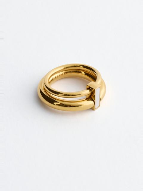 & Other Stories Double-Circle Brass Ring