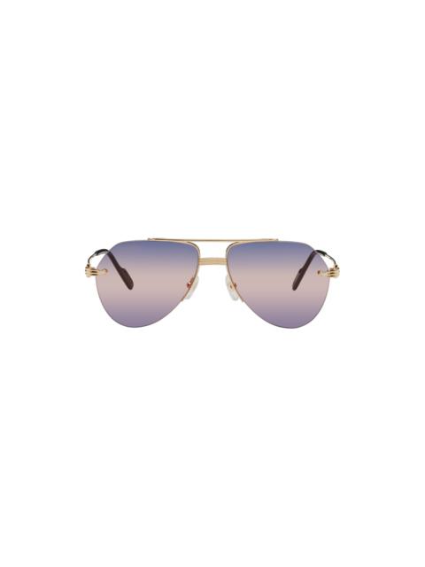 Cartier Gold 'Première de Cartier' Sunglasses