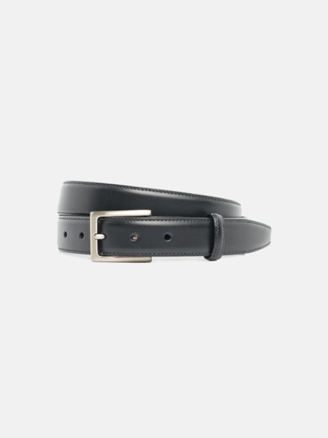 J. PRESS MADE-IN-USA BLACK ITALIAN LEATHER BELT