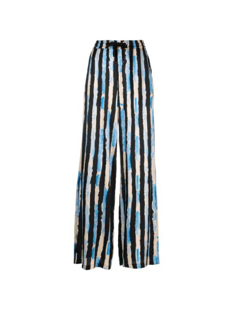 PINKO striped wide-leg trousers