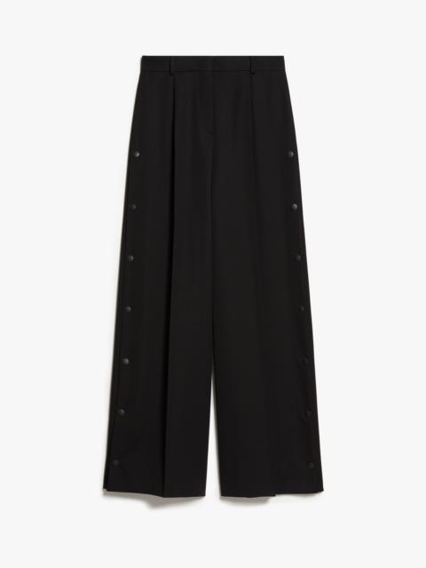 SEGALE Wool and mohair wide-leg trousers