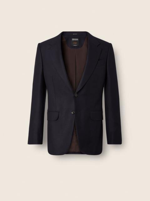 ZEGNA NAVY BLUE TROFEO 15MILMIL15 WOOL JACKET