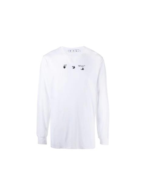Off-White OFF-WHITE Marker Arrows Long Sleeve T-Shirt White Blue
