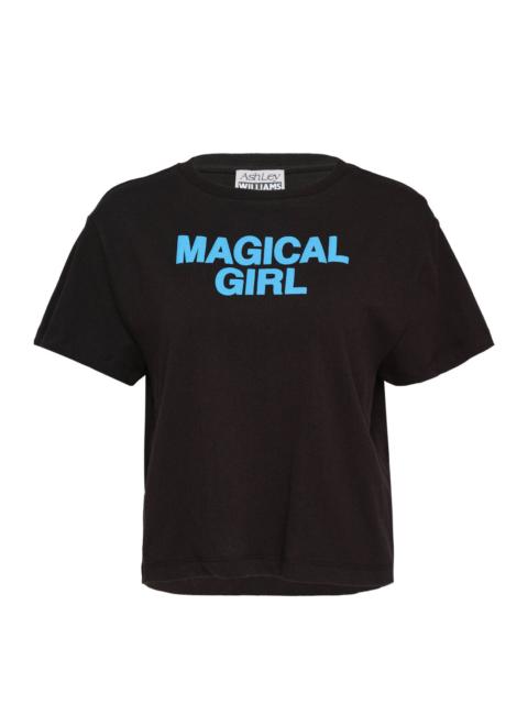 ASHLEY WILLIAMS Magical Girl Black Cropped T-Shirt