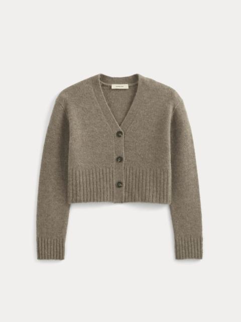 EVERLANE HIGH V CROPPED CARDIGAN IN ALPACA