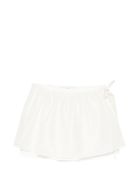 Dunst Dunst Drawstring Layered Mini Skirt