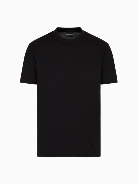 3D-effect ASV embossed jacquard jersey T-shirt