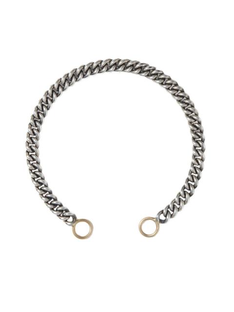 MARLA AARON Mixed Metal Heavy Curb Chain Bracelet