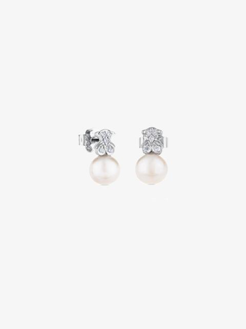 TOUS 18K white gold Puppies Earrings