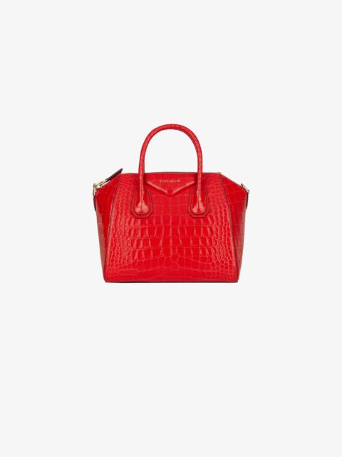 Givenchy Small Antigona bag in crocodile effect leather