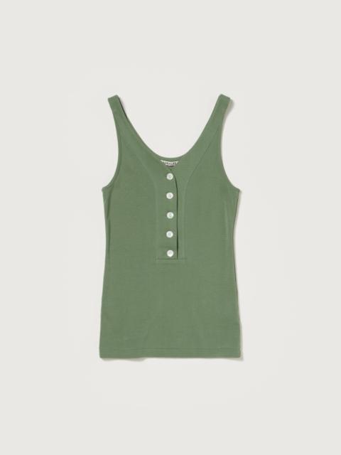 AURALEE ORGANIC COTTON FINE RIB TANK