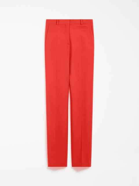 ROMAGNA Slim-fit stretch wool trousers