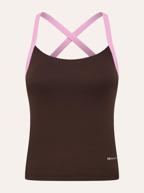P.E NATION BEAM SCOOP TANK IN ESPRESSO