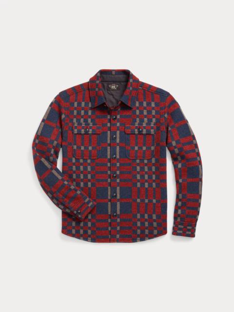 RRL by Ralph Lauren Plaid Wool-Blend Workshirt Sweater