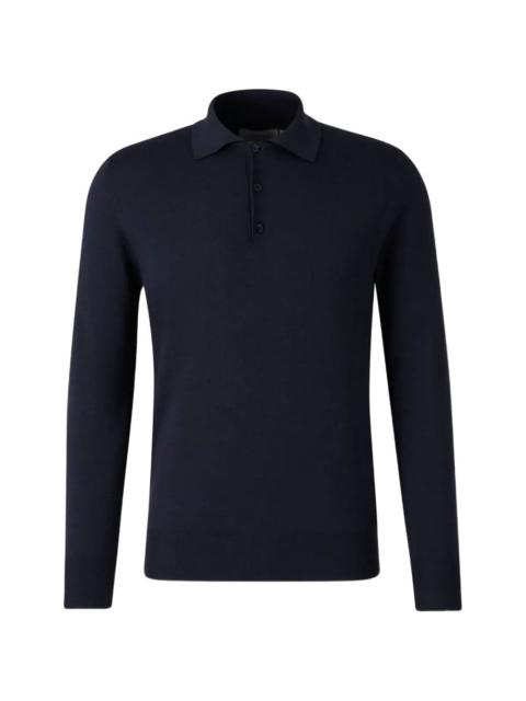 Canali long-sleeve polo shirt