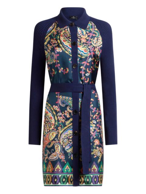 Etro ribbed paisley cardigan