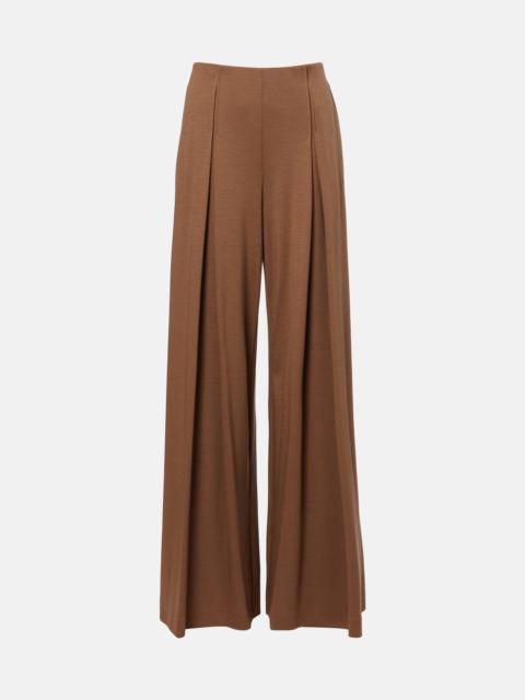 Cocco virgin wool wide-leg pants